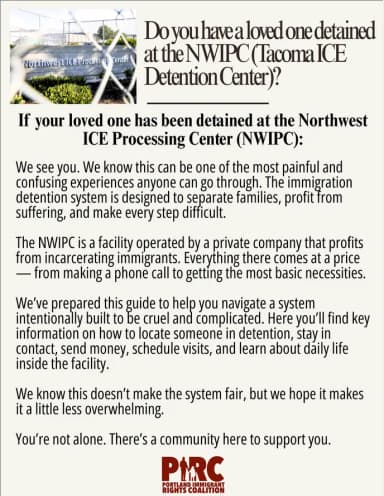 A preview image of the People's Guide to Northwest Detention Center file